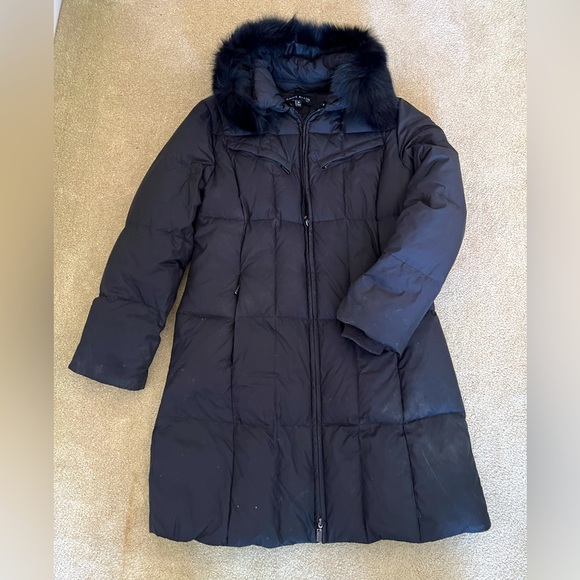 Very Warm Winter Long Faux Fur Puffer coat, Anne Klein, size M. Great conditions - Picture 4 of 8